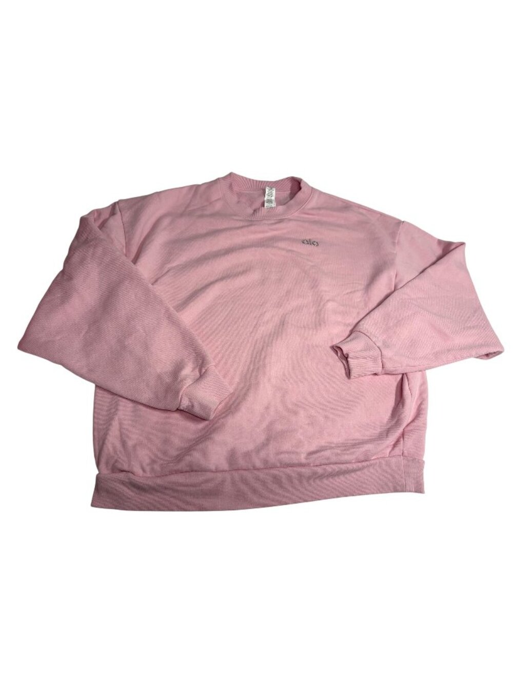 ALO Yoga Accolade Crew Neck Pullover in Sweet Pink